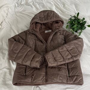 Aritzia Brown Puffer Jacket